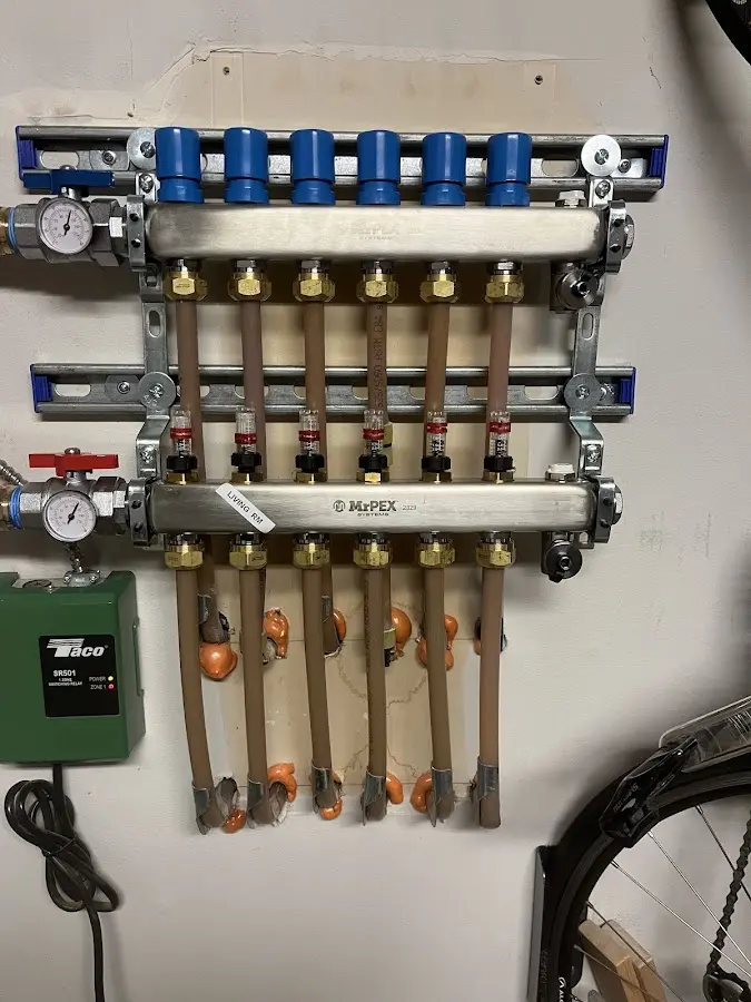 Plumber performing Gas Leak Detection at a residential property in Bridgeport